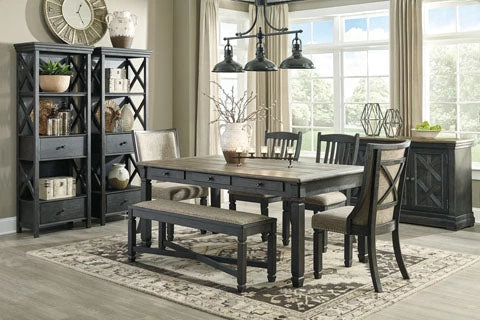Ashley Dining Room Tyler Creek Table 4 Side Chairs & Bench 1 Ashley Dining Room Tyler Creek Table 4 Side Chairs & Bench