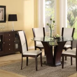 Lifestyle Daisy Round Table And 4 White Chairs