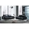 Global Living Room U858 Black Loveseat