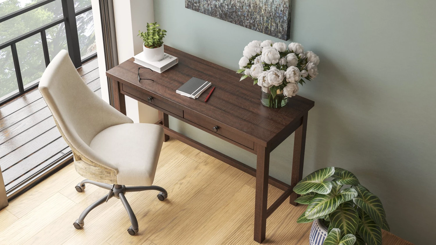 Ashley Camiburg Warm Brown Home Office Desk 1 Ashley Camiburg Warm Brown Home Office Desk