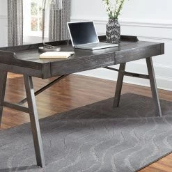 Ashley Raventown Grayish Brown Home Office Desk