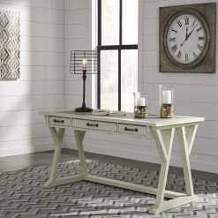 Ashley Jonileene White/Gray Home Office Large Leg Desk