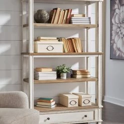 Ashley Bookcases Realyn White/Brown Bookcase