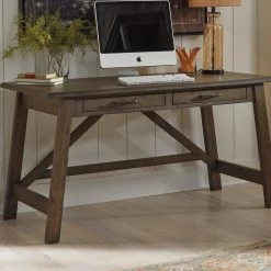 Ashley Johurst Gray Home Office Large Leg Desk Desks