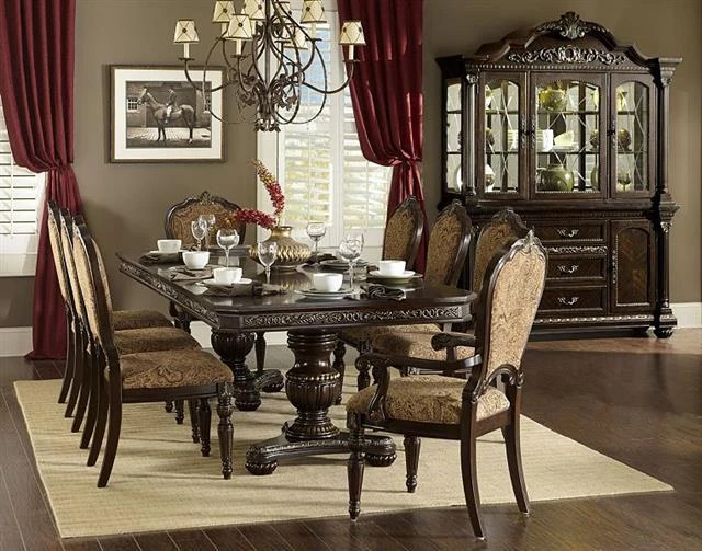 Home Elegance Russian Hill Cherry Dining Room Set 1 Home Elegance Russian Hill Cherry Dining Room Set