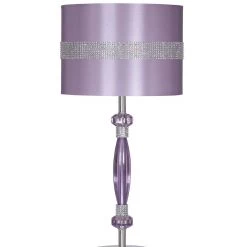 Ashley Nyssa Purple Metal Table Lamp Accents