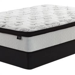 Ashley Chime 12 Inch Hybrid White Mattress & Foundation