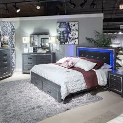 Ashley Lodanna Full Bed With Footboard Storage Beds