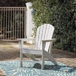 Ashley Outdoor Sundown Treasure White Adirondack Chair