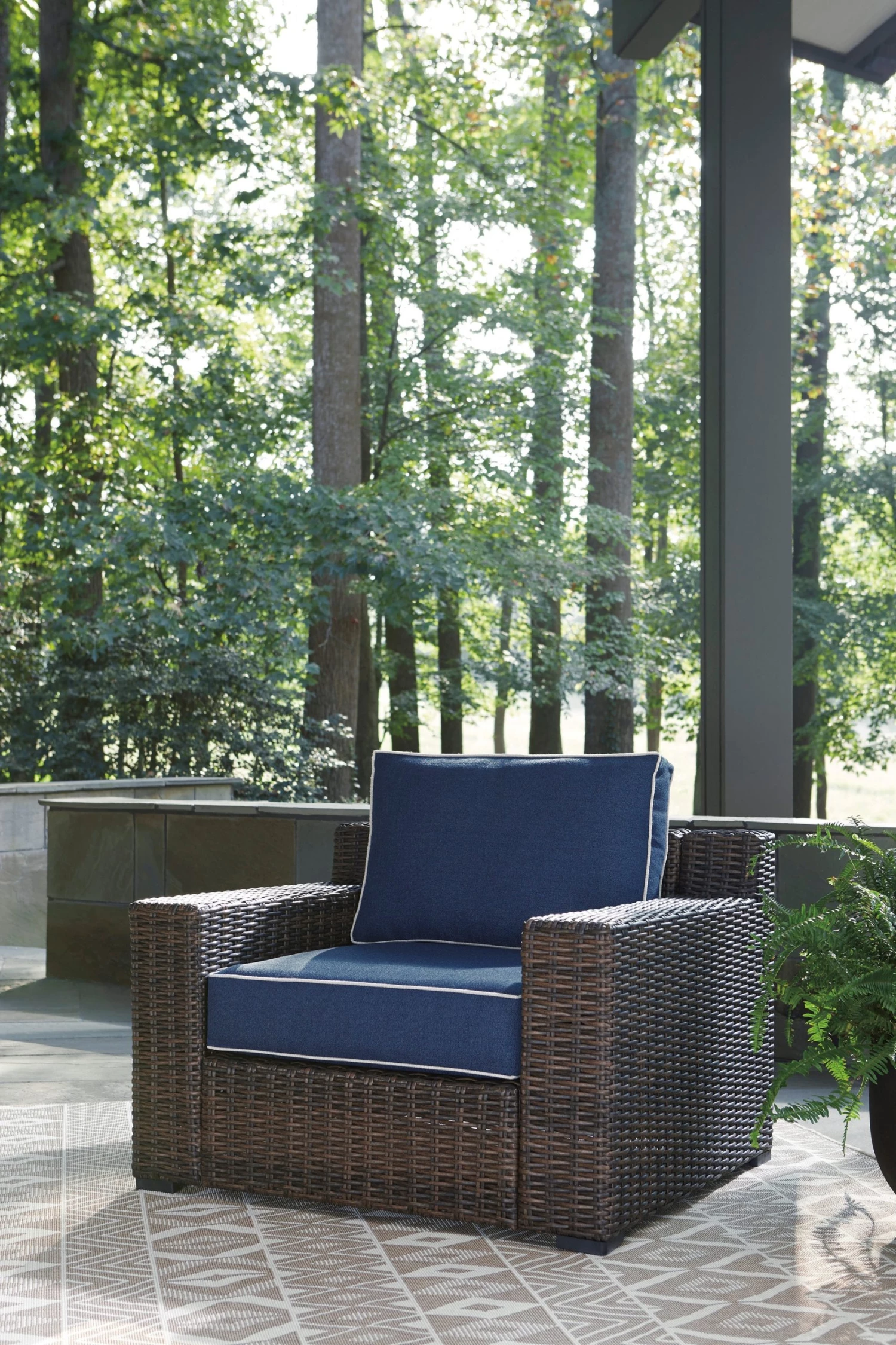Ashley Grasson Lane Lounge Chair With Cushion Outdoor 1 Ashley Grasson Lane Lounge Chair With Cushion Outdoor