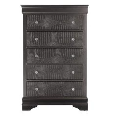 Global Pompei Metallic Grey Chest Chests / Drawers