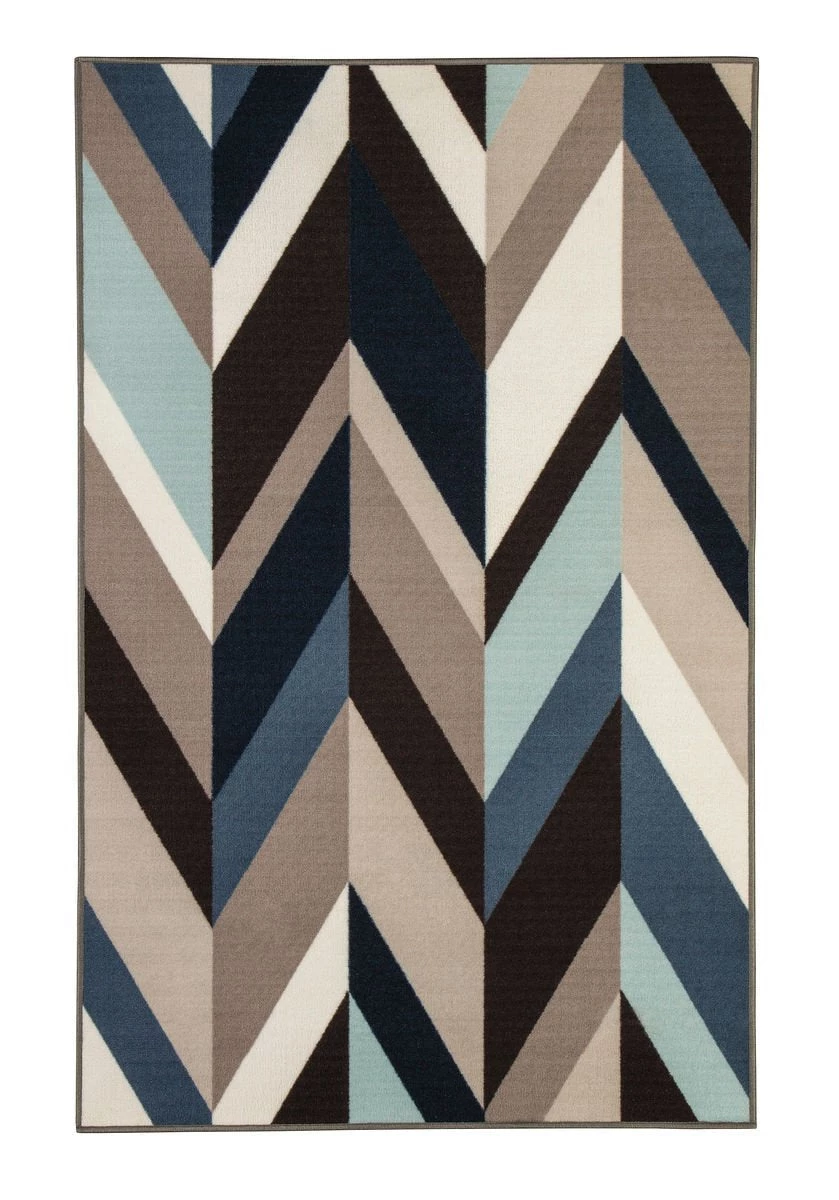 Ashley Keelia Blue/Brown/Gray Medium Rug Accents 1 Ashley Keelia Blue/Brown/Gray Medium Rug Accents