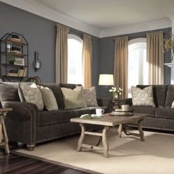 Ashley Stracelen Sable Sofa & Loveseat Living Room