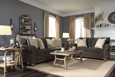 Ashley Stracelen Sable Sofa & Loveseat Living Room 1 Ashley Stracelen Sable Sofa & Loveseat Living Room