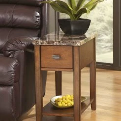 Ashley Breegin Multi Chair Side End Table Living Room