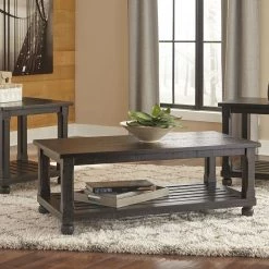 Ashley Mallacar Black Occasional Table Set (set Of 3)