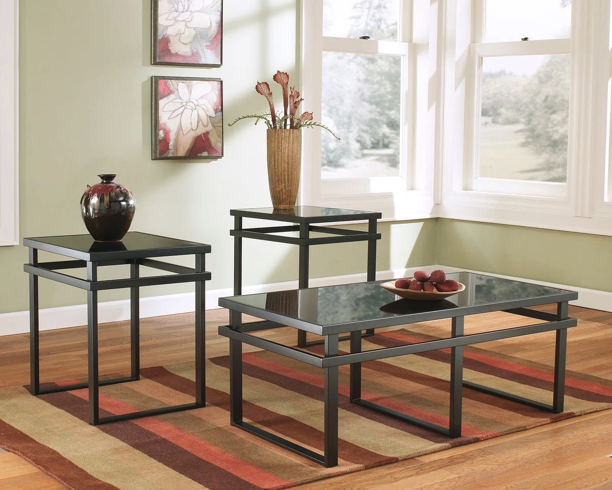 Ashley Living Room Laney Black D Occasional Table Set (set Of 3) 1 Ashley Living Room Laney Black D Occasional Table Set (set Of 3)