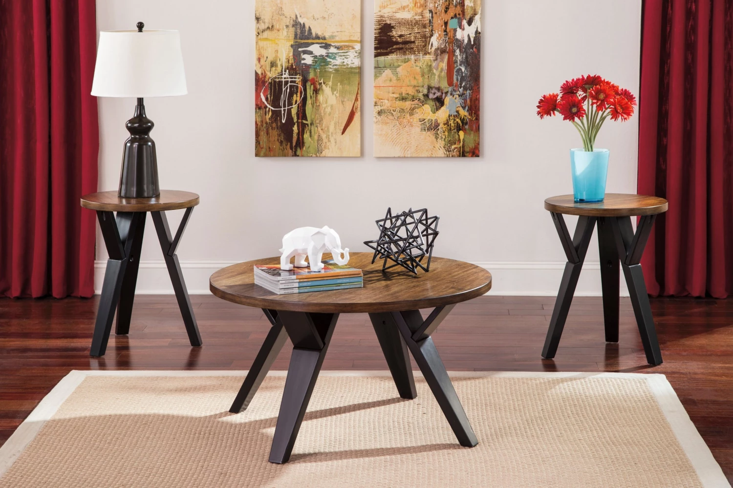Ashley Ingel Occasional Table Set 1 Ashley Ingel Occasional Table Set