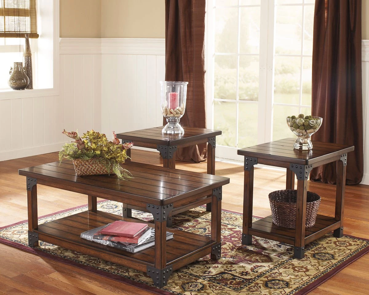 Ashley Living Room Murphy Medium Brown Occasional Table Set (set Of 3) 1 Ashley Living Room Murphy Medium Brown Occasional Table Set (set Of 3)