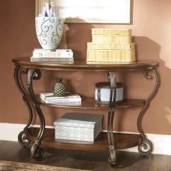 Ashley Nestor Medium Brown Sofa Table