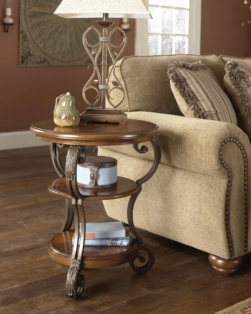 Ashley End Tables Nestor Medium Brown Chair Side End Table 1 Ashley End Tables Nestor Medium Brown Chair Side End Table