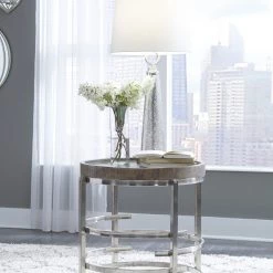 Ashley Living Room Zenelli Round End Table