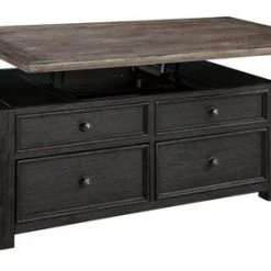 Ashley Tables Tyler Creek Grayish Brown/Black Lift Top Cocktail Table With Caster