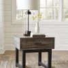 Ashley End Tables Mondoro- Grayish Brown Square End Table