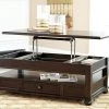 Ashley Barilanni Dark Brown Lift Top Cocktail Table Living Room