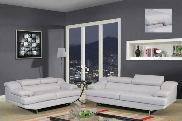 Global Natalie Light Grey Living Room Set 1 Global Natalie Light Grey Living Room Set