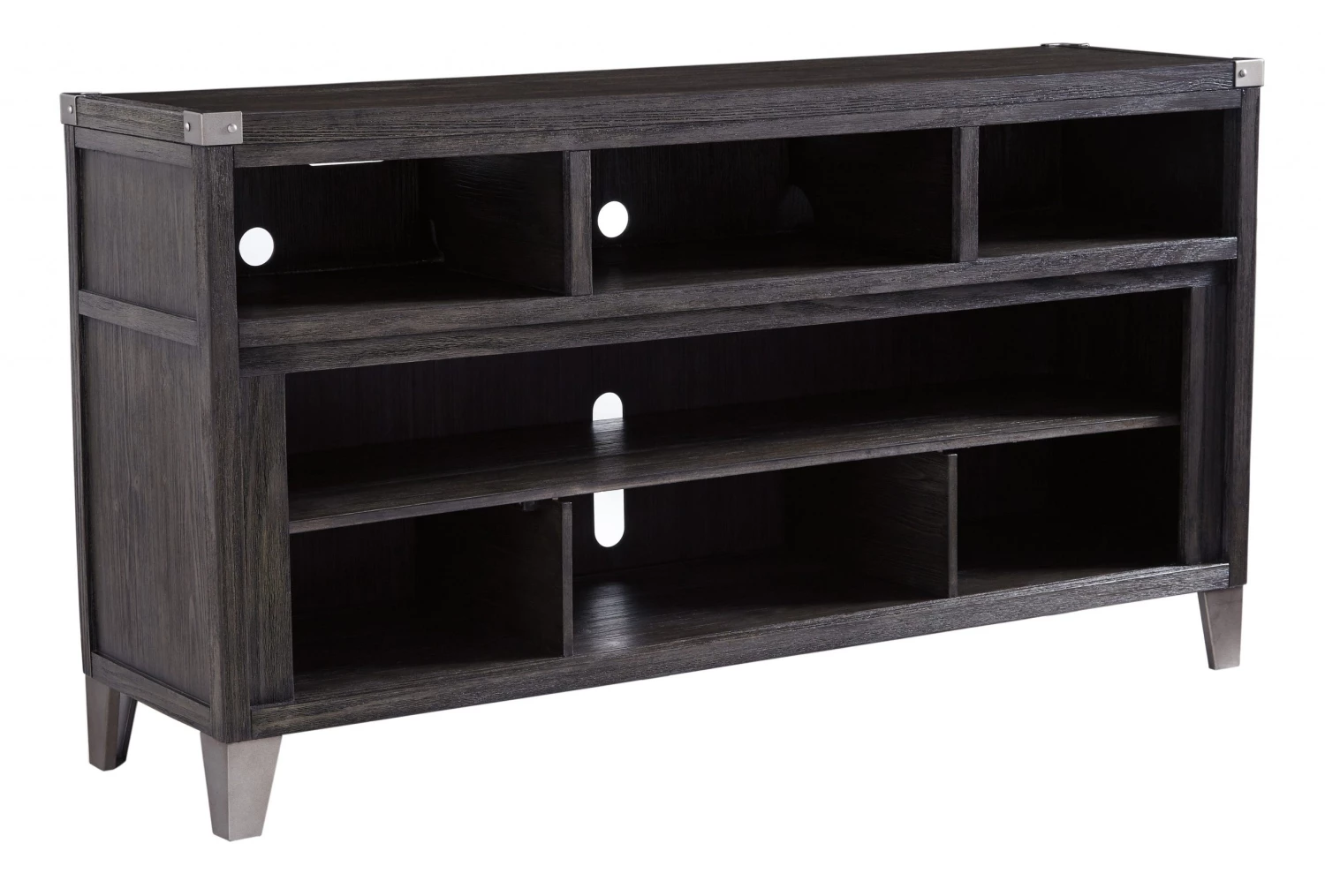 Ashley Todoe Gray Large TV Stand With Fireplace Option 1 Ashley Todoe Gray Large TV Stand With Fireplace Option