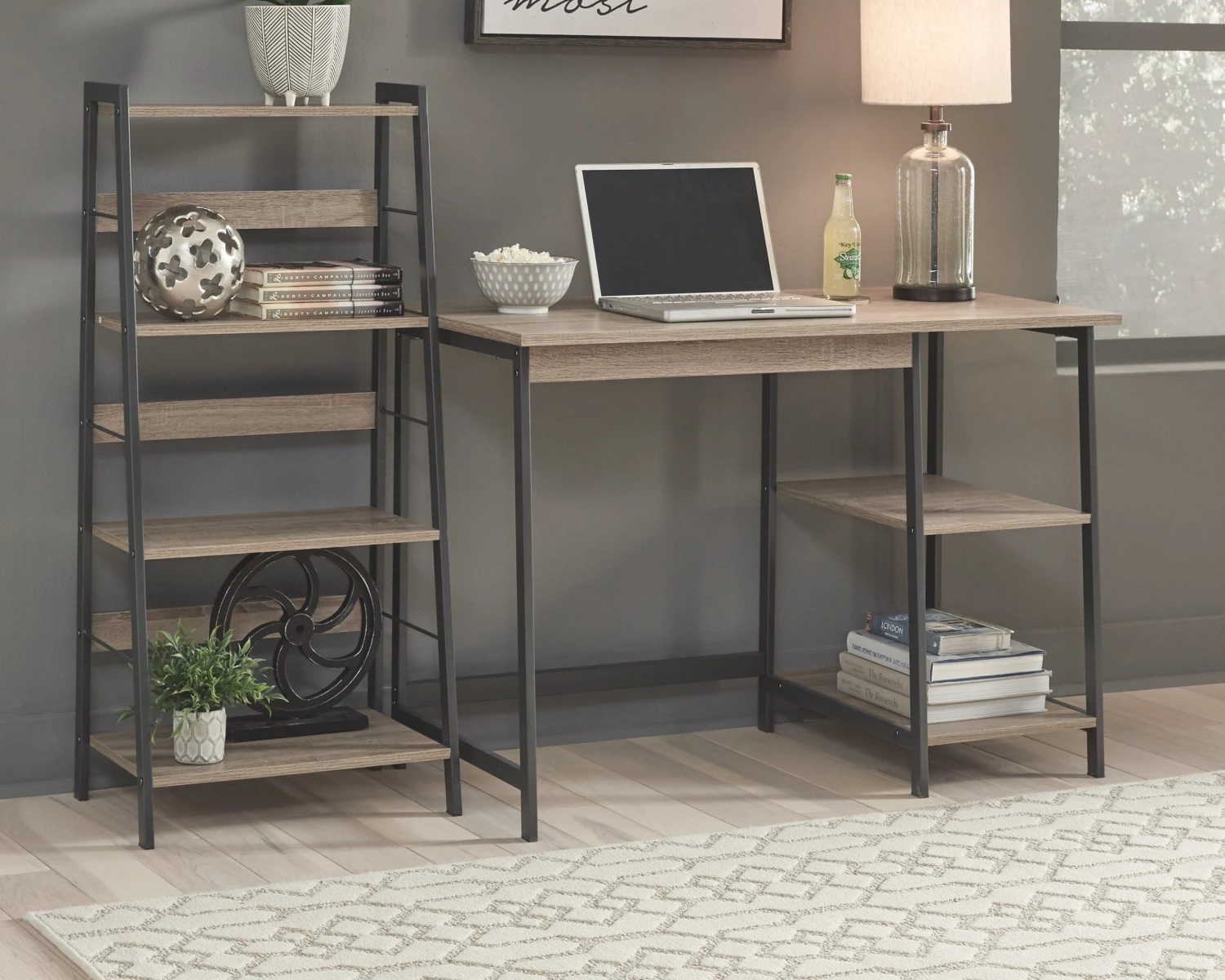 Ashley Home Office Desk And Shelf 1 Ashley Home Office Desk And Shelf