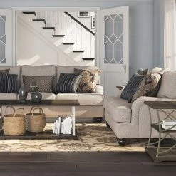 Ashley Fermoy Pewter Sofa & Loveseat Living Room