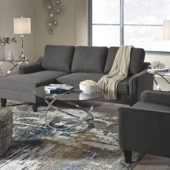 Ashley Jarreau Gray Sofa Chaise & Chair