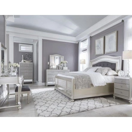 Ashley Coralayne Queen Sleigh Bed With Dresser Mirror & Nightstand Bedroom 1 Ashley Coralayne Queen Sleigh Bed With Dresser Mirror & Nightstand Bedroom