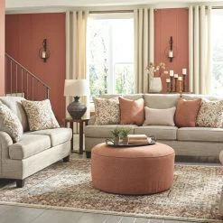 Ashley Living Room Almanza Wheat Sofa Loveseat & Chair And A Half
