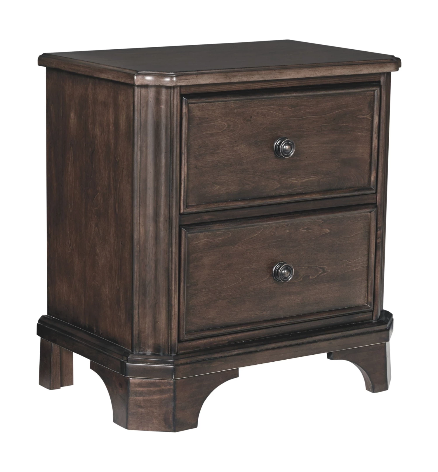 Ashley Bedroom Adinton - Brown - Two Drawer Night Stand 1 Ashley Bedroom Adinton - Brown - Two Drawer Night Stand