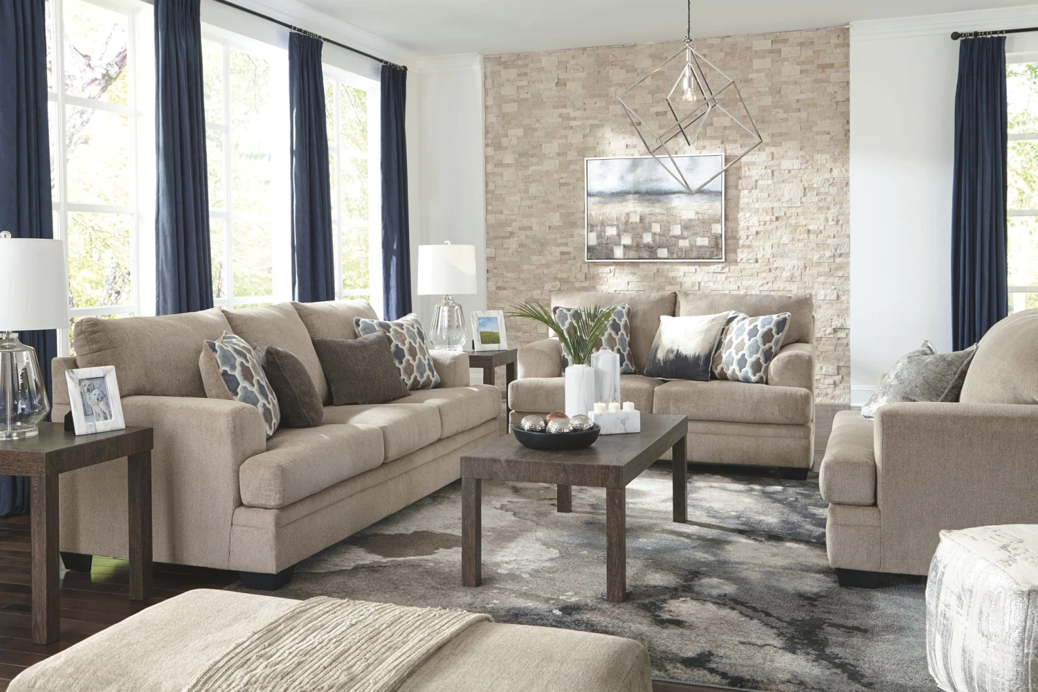 Ashley Dorsten Sisal Sofa Loveseat & Chair Living Room 1 Ashley Dorsten Sisal Sofa Loveseat & Chair Living Room