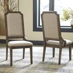 Ashley Wyndahl - Rustic Brown - Dining Upholstered Side Chair Dining Room
