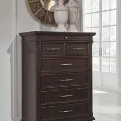 Ashley Bedroom Brynhurst - Dark Brown - Chest