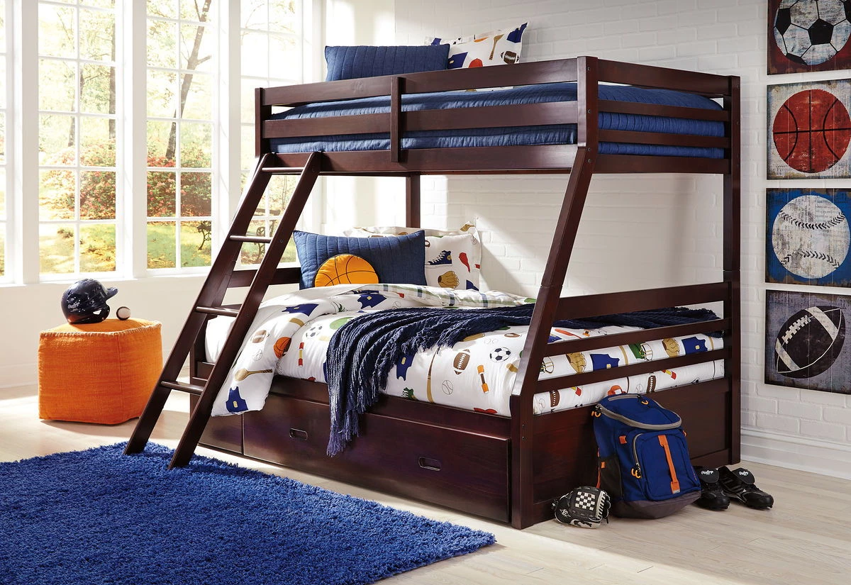 Ashley Halanton Twin/Full Bunk Bed With Storage Beds 1 Ashley Halanton Twin/Full Bunk Bed With Storage Beds