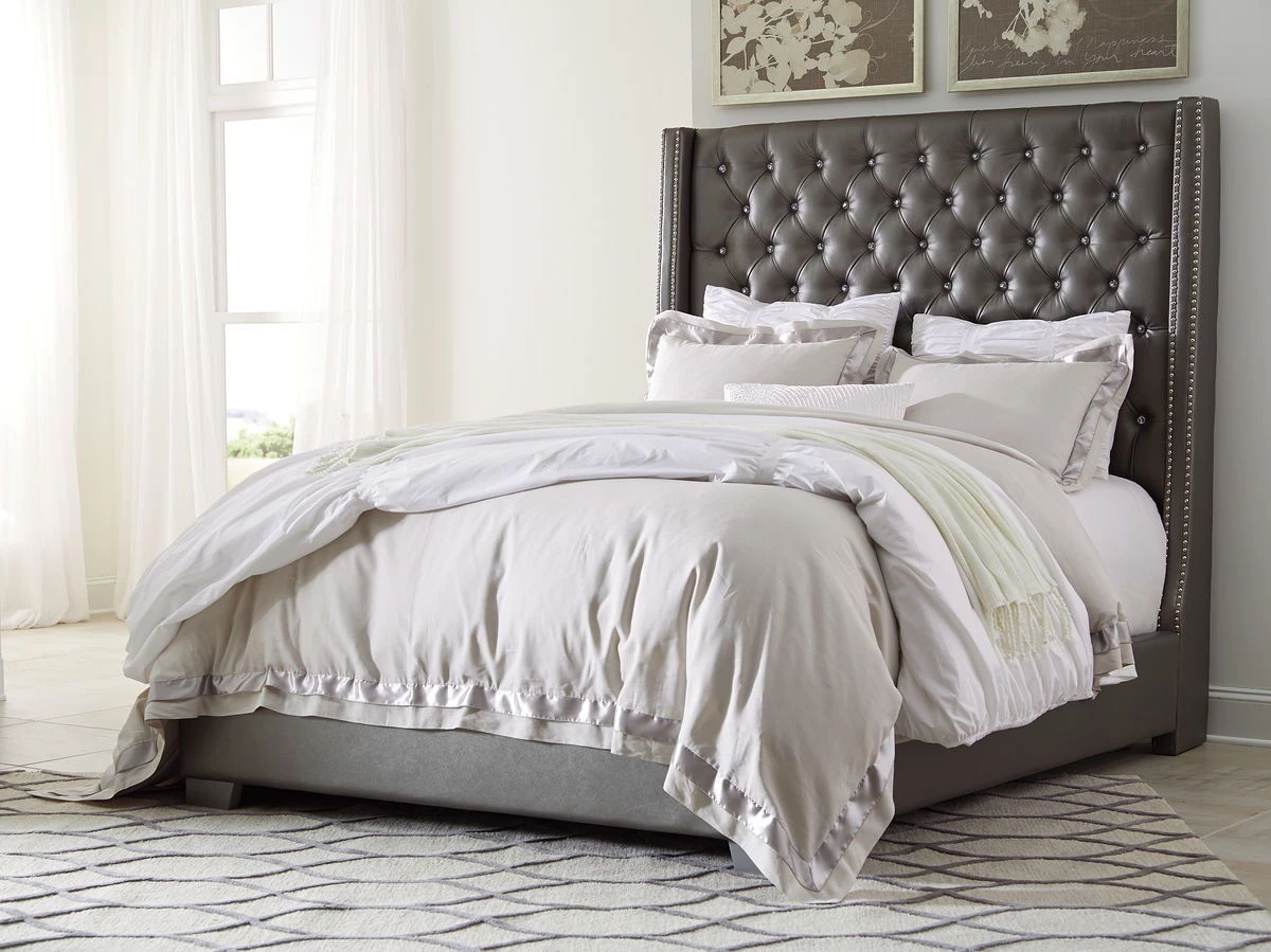 Ashley Coralayne Queen Tufted Upholstered Bed Beds 1 Ashley Coralayne Queen Tufted Upholstered Bed Beds