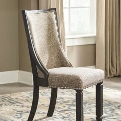 Ashley Tyler Creek - Black/Grayish Brown - Dining Upholstered Side Chair