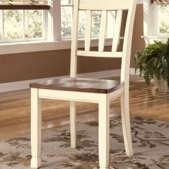 Ashley Whitesburg - Brown/Cottage White - Dining Room Side Chair