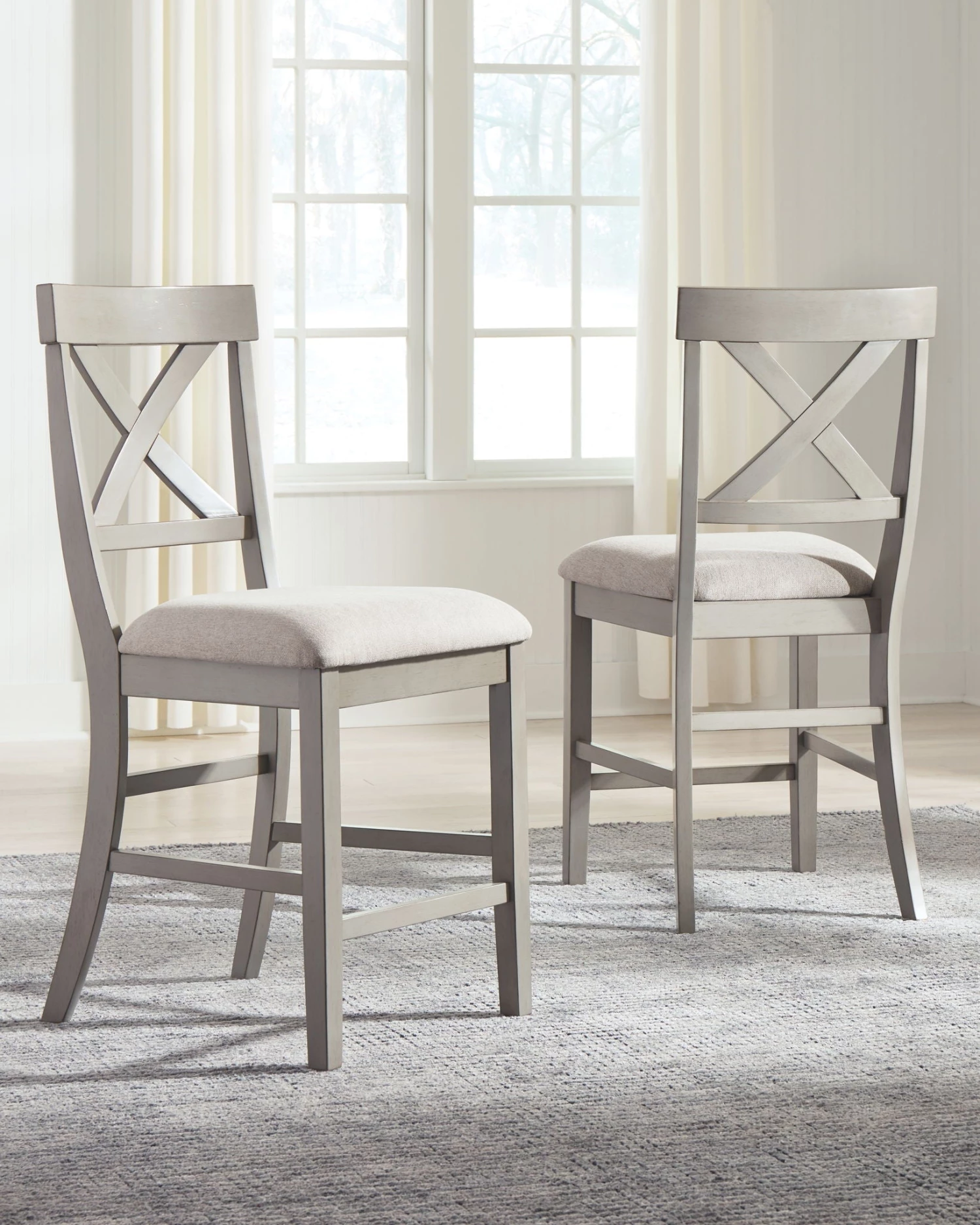 Ashley Parellen - Gray - Upholstered Barstool 1 Ashley Parellen - Gray - Upholstered Barstool