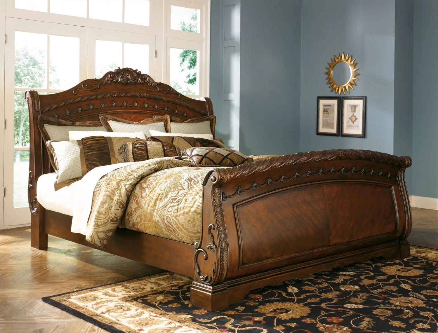 Ashley Beds North Shore King Sleigh Bed - Shore 1 Ashley Beds North Shore King Sleigh Bed - Shore