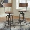 Ashley Pinnadel - Light Brown - Tall Swivel Stool