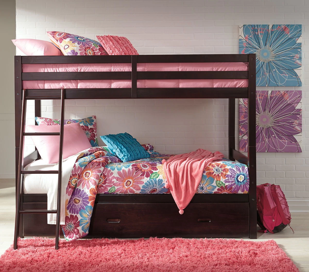 Ashley Halanton Twin Bunk Bed With Storage Beds 1 Ashley Halanton Twin Bunk Bed With Storage Beds