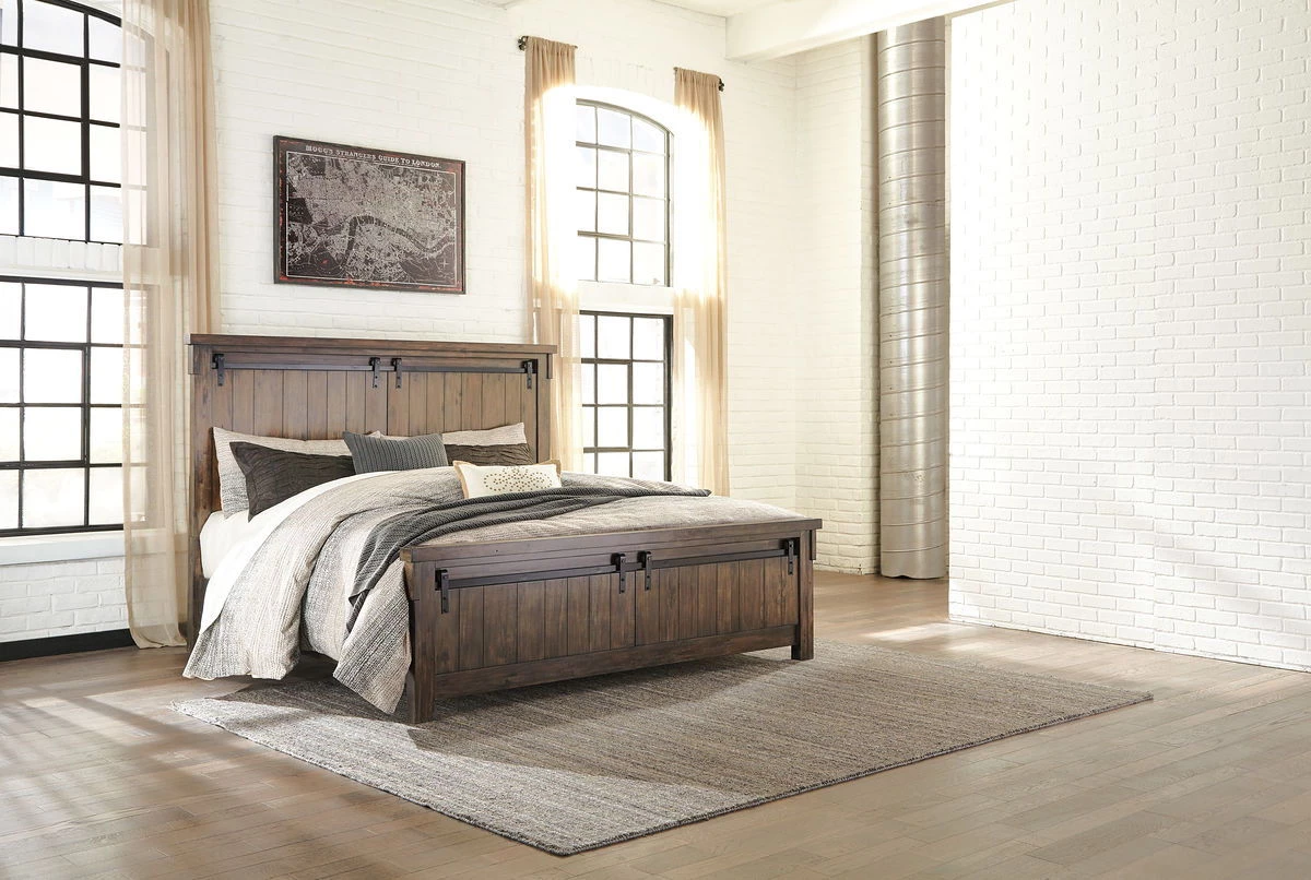Ashley Lakeleigh California King Panel Bed - Brown Beds 1 Ashley Lakeleigh California King Panel Bed - Brown Beds