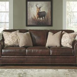 Ashley Living Room Roleson Walnut Sofa